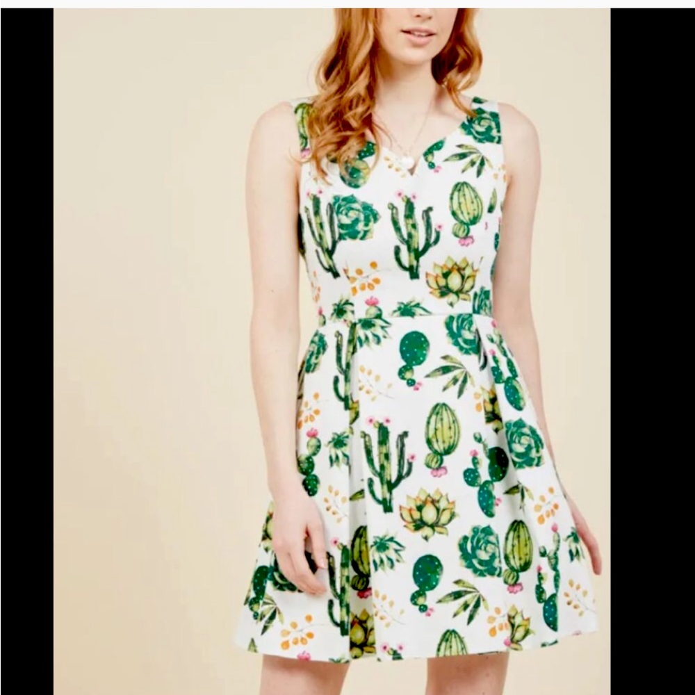 Cactus Dress ModCloth Unique Vintage Plant Lady Quirky